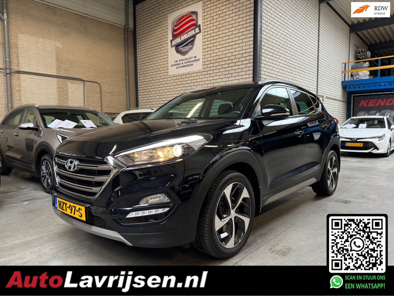 Hyundai Tucson - 1.6 TURBO Premium AUTOMAAT NAVIGATIE/CAMERA CRUISE 19 INCH LMV PDC V+A 1600KG TREKKEN!! - AutoWereld.nl