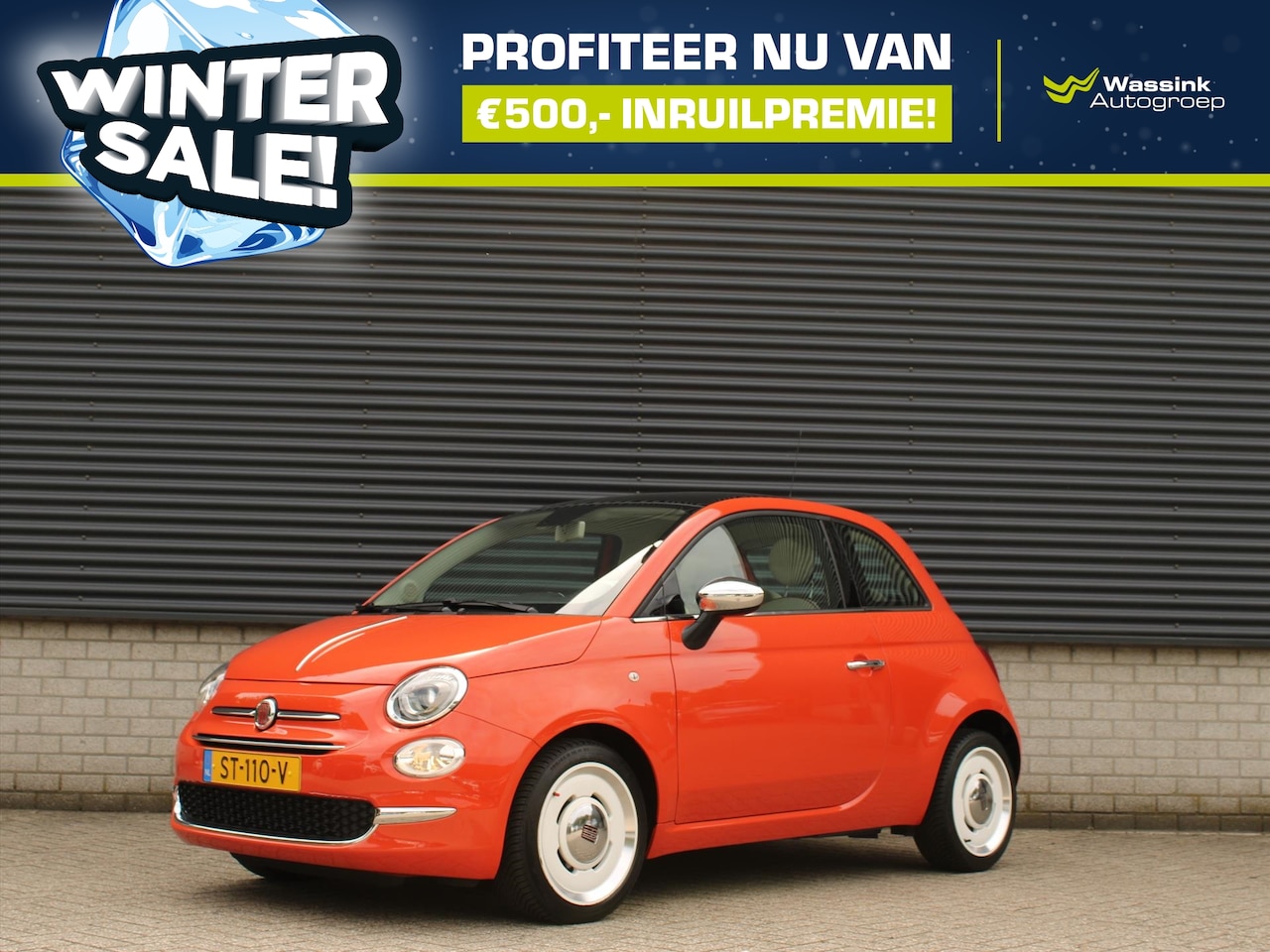 Fiat 500 - I Anniversario TwinAir 80pk I Wintersale | Cruise Control I Panoramadak I Airco I Parkeers - AutoWereld.nl