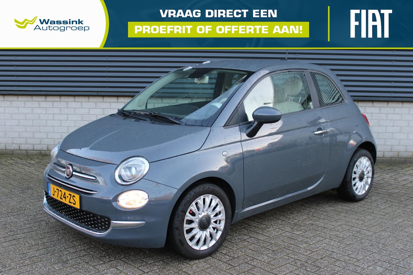 Fiat 500 - Lounge Hybrid 70pk I Cruise Control I Parkeersensoren - AutoWereld.nl