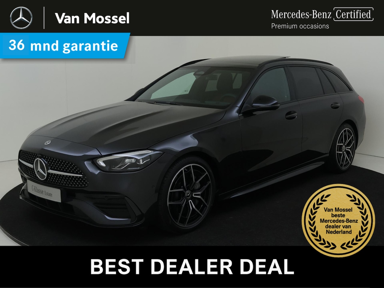 Mercedes-Benz C-klasse Estate - 180 Star Edition / Stoelverwarming / Achteruitrijcamera / Panorama-schuifdak / Night-Pakke - AutoWereld.nl