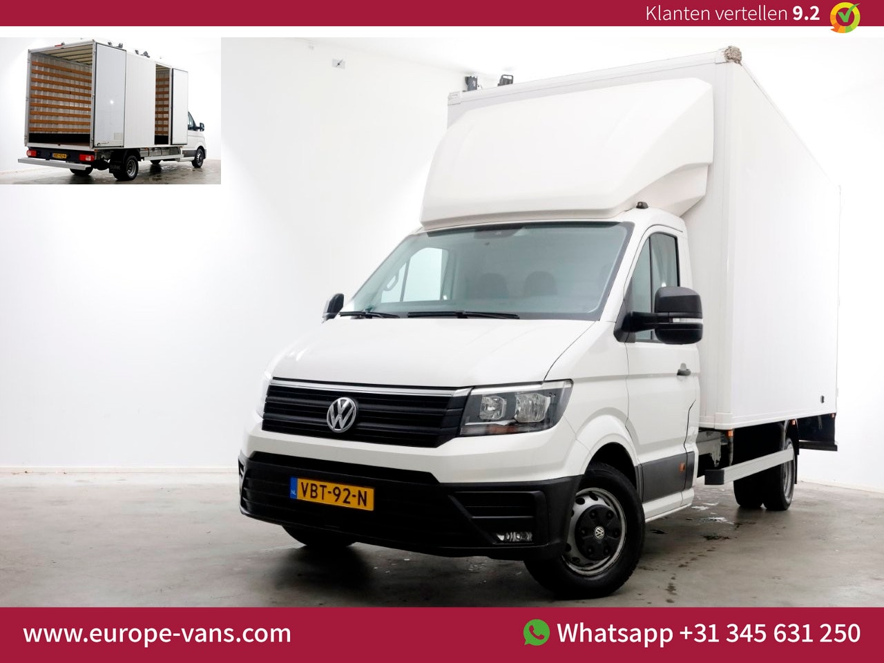 Volkswagen Crafter - 50 2.0 TDI 177pk DSG-Automaat XXL Bakwagen met deuren H248/L470 10-2019 - AutoWereld.nl