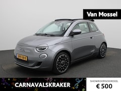 Fiat 500 C - La Prima 42 kWh | ACHTERUITRIJCAMERA | STOELVERWARMING | APPLE CARPLAY | LEDEREN BEKLEDING