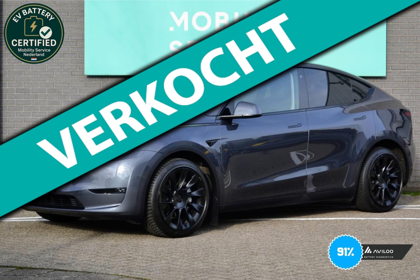 Tesla Model Y - Long Range AWD 75 kWh SOH91% Pano LED Leder AUT - AutoWereld.nl