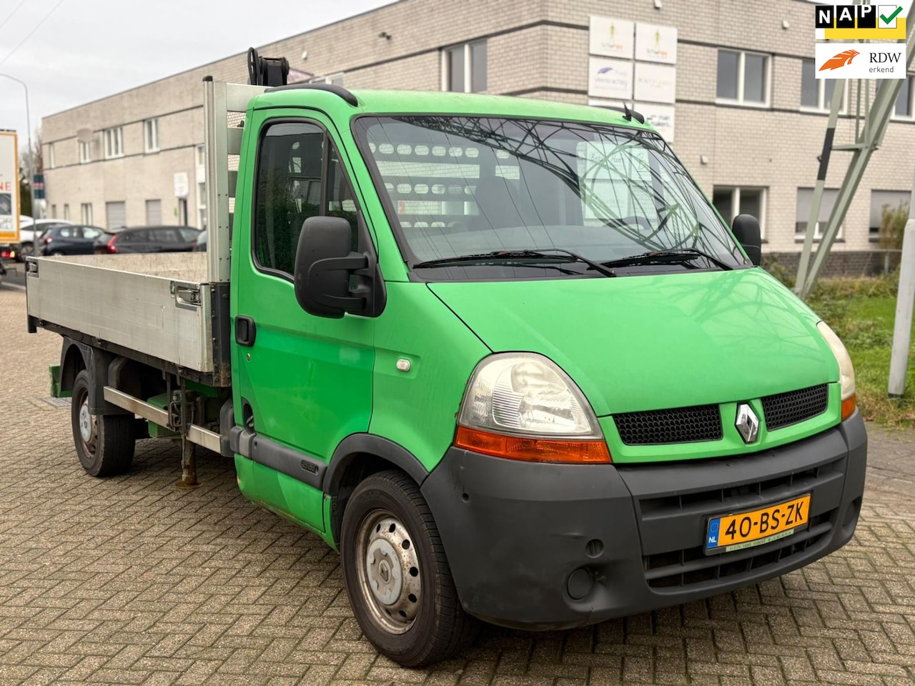 Renault Master - T35 2.5dCi L2H1 | HIAB Kraanwagen | Rijdt & schakelt goed! - AutoWereld.nl
