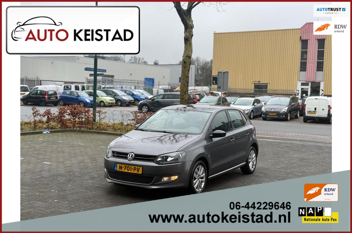 Volkswagen Polo - 1.2 5-DEURS AIRCO/CRUISE CONTROL! ORIGINELE KILOMETERS - AutoWereld.nl