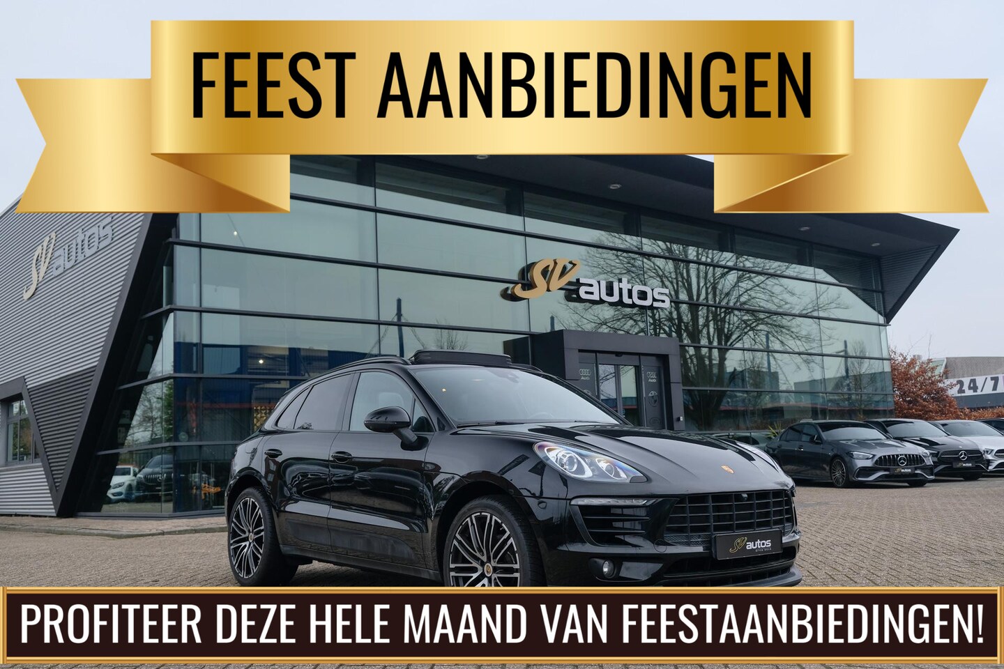 Porsche Macan - 2.0 T 252pk Panoramadak Luchtvering 18-weg Adaptieve Sportstoelen Trekhaak elektrisch 21" - AutoWereld.nl