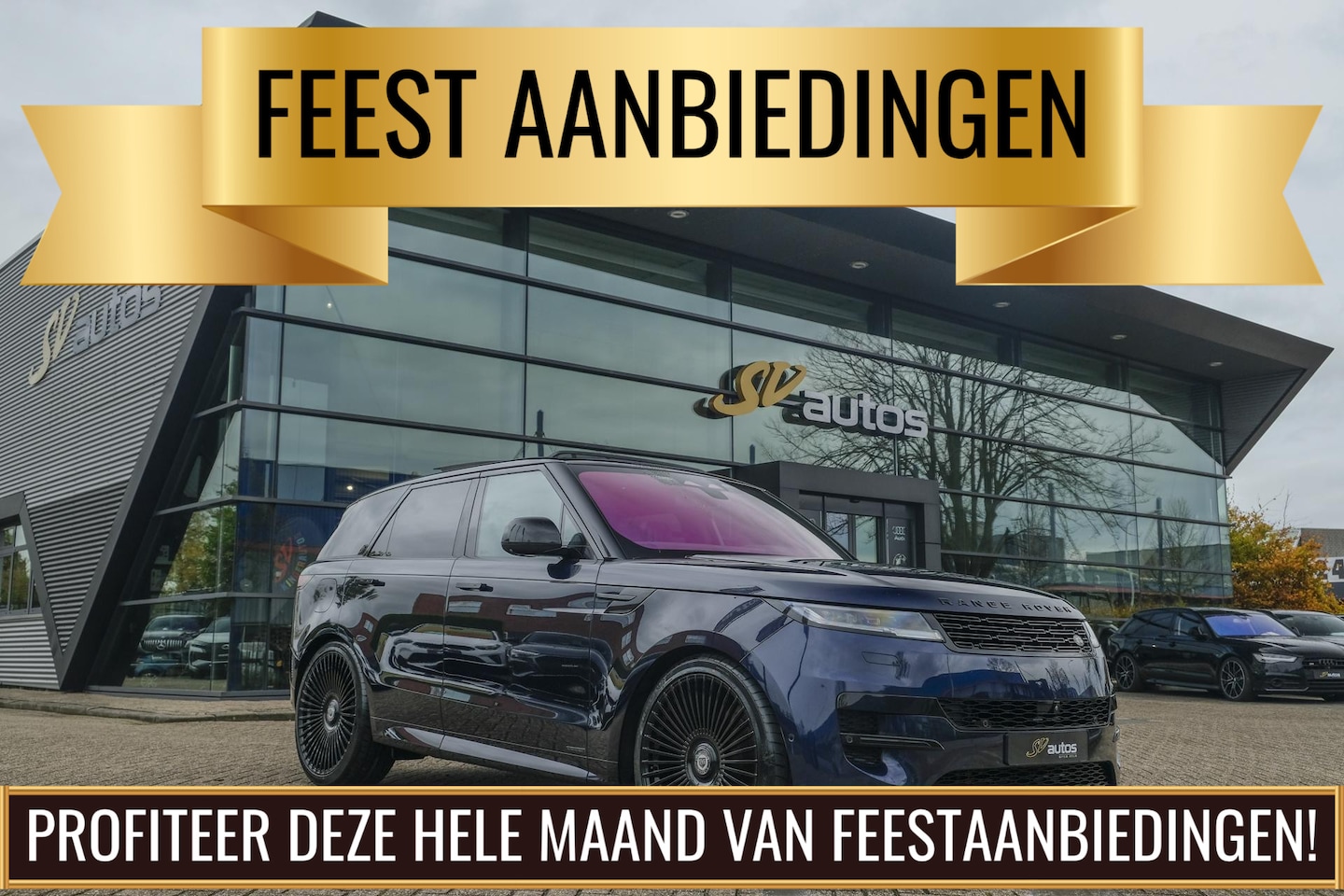 Land Rover Range Rover Sport - D350 350pk Autobiography Panoramadak Massage Stoelkoeling Meridian 3d Trekhaak 24" LMV - AutoWereld.nl