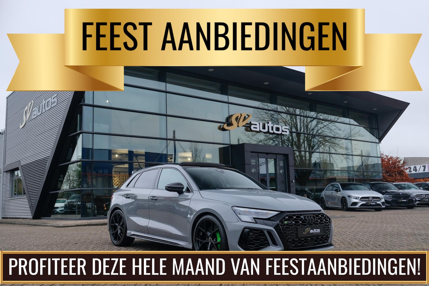 Audi RS3 - Sportback 2.5 TFSI 400PK Quattro Hulk Panoramadak *BTW* Keramisch VOL! Massage B&O audio R - AutoWereld.nl