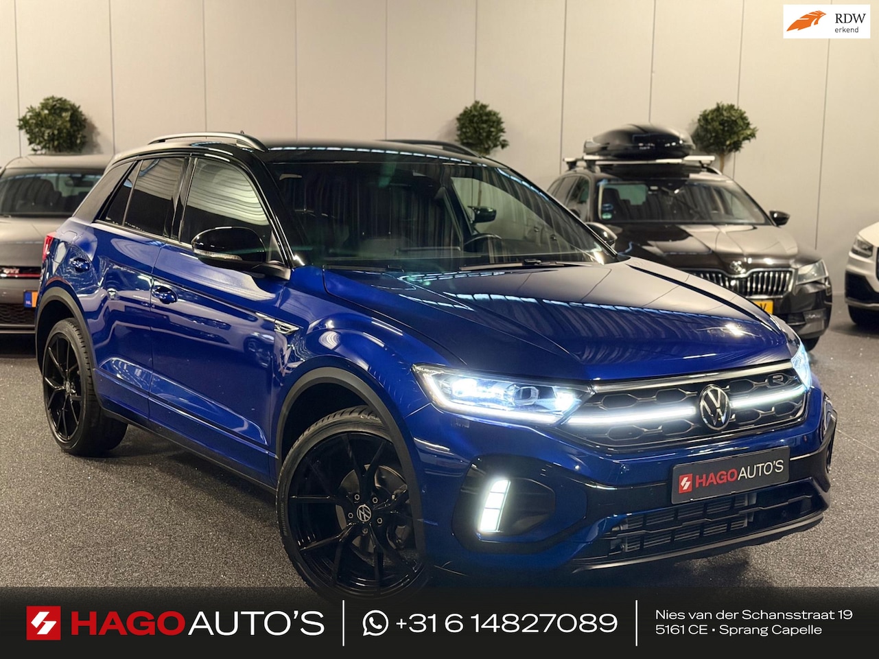 Volkswagen T-Roc - 1.5 TSI 3x R-Line DSG Black Style IQ-LIGHT/CARPLAY/VIRTUAL/CAMERA/DCC/ACC/SIDE-ASSIST/FRON - AutoWereld.nl