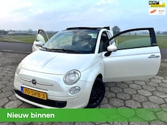 Fiat 500 C - Parelmoer NAP Automaat Leder Opendak/Cabrio Airco Velgen