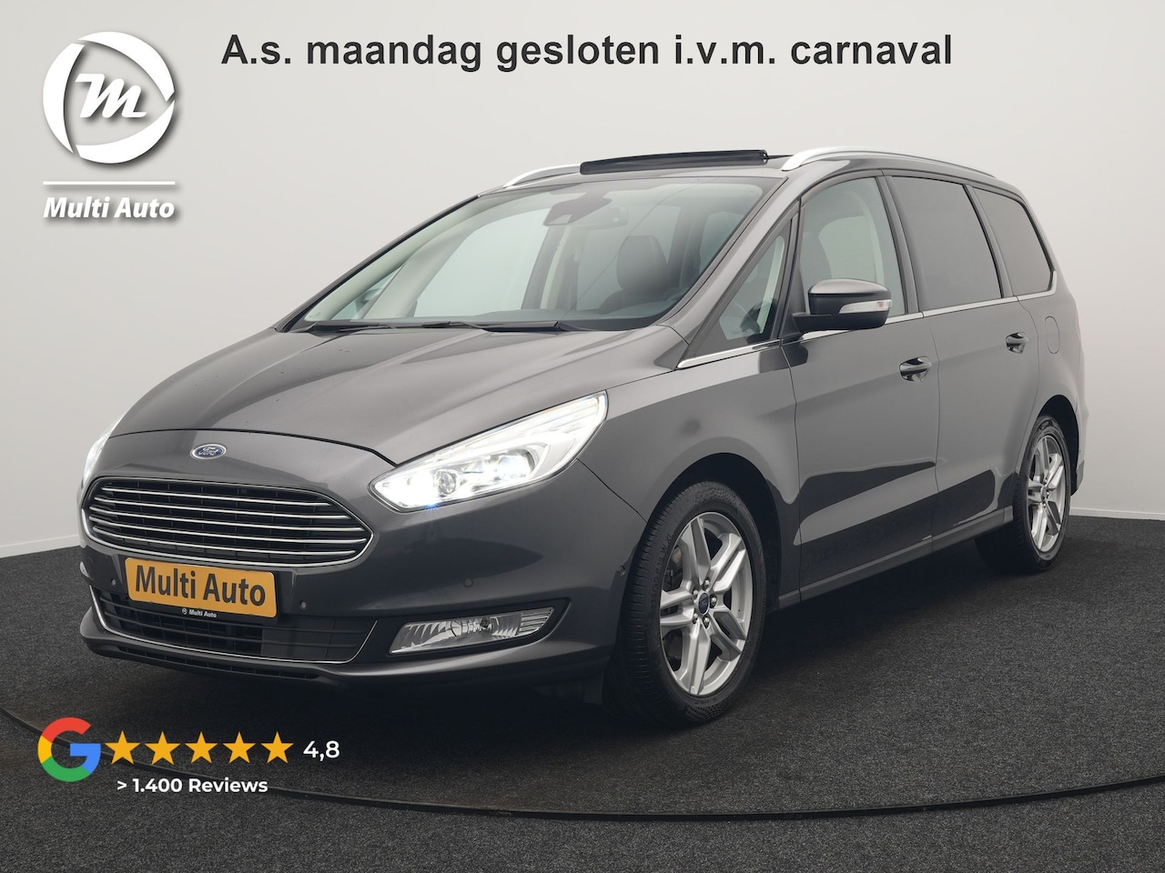 Ford Galaxy - 2.0 Titanium 7 Persoons 241pk Automaat | Trekhaak Afn. | Panodak | Camera | Alcantara Spor - AutoWereld.nl