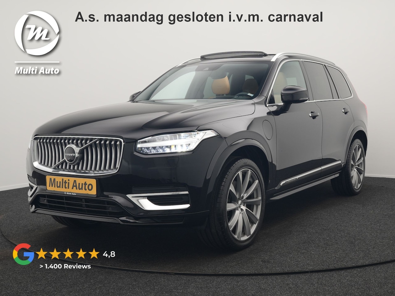 Volvo XC90 - T8 Twin Engine AWD Inscription 7 Persoons Plug In Hybrid 394pk Dealer O.H. PHEV | Panodak - AutoWereld.nl