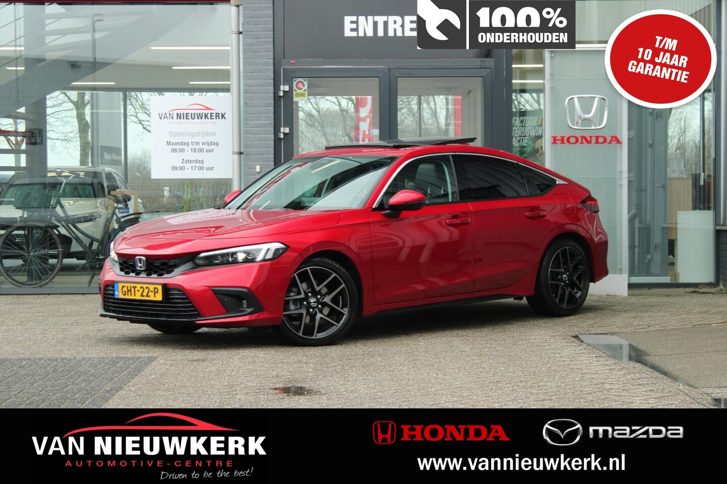 Honda Civic - 2.0 HYBRID 184PK eCVT Advance | NL auto | Winterset plus velgen | Keramische coating | - AutoWereld.nl