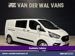 Ford Transit Custom - 2.0 TDCI 131pk L2H1 Dubbele Cabine Euro6 Airco | 6-Zits | Navigatie | LED | Apple Carplay
