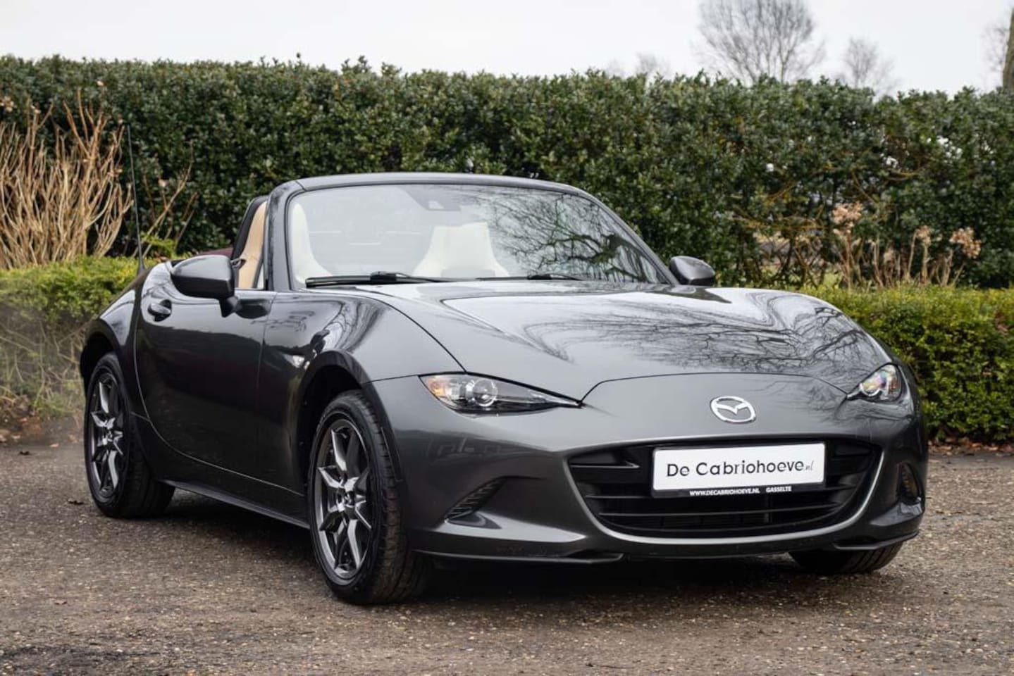 Mazda MX-5 - ND 1,5l SkyActiv-G 131 GT-M Machine Gray Metallic - Sakura - AutoWereld.nl