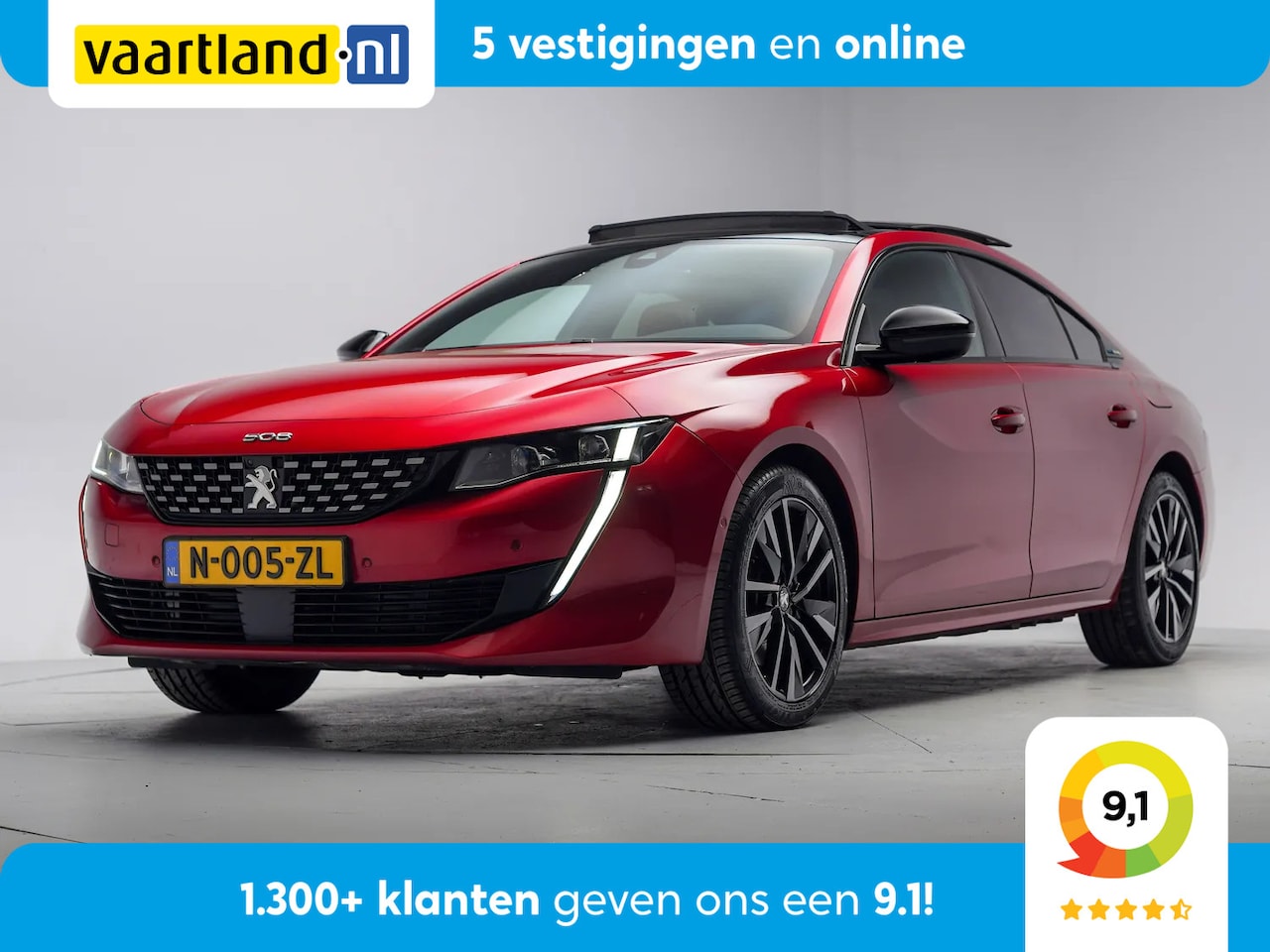 Peugeot 508 - 1.6 HYbrid GT Pack Business Aut. [ Panoramadak Camera Focal-Audio ] ] - AutoWereld.nl