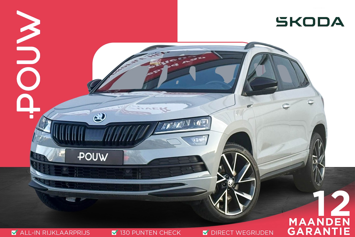 Skoda Karoq - 1.5 TSI 150pk DSG ACT Sportline Business | Trekhaak | Camera | Navigatie - AutoWereld.nl