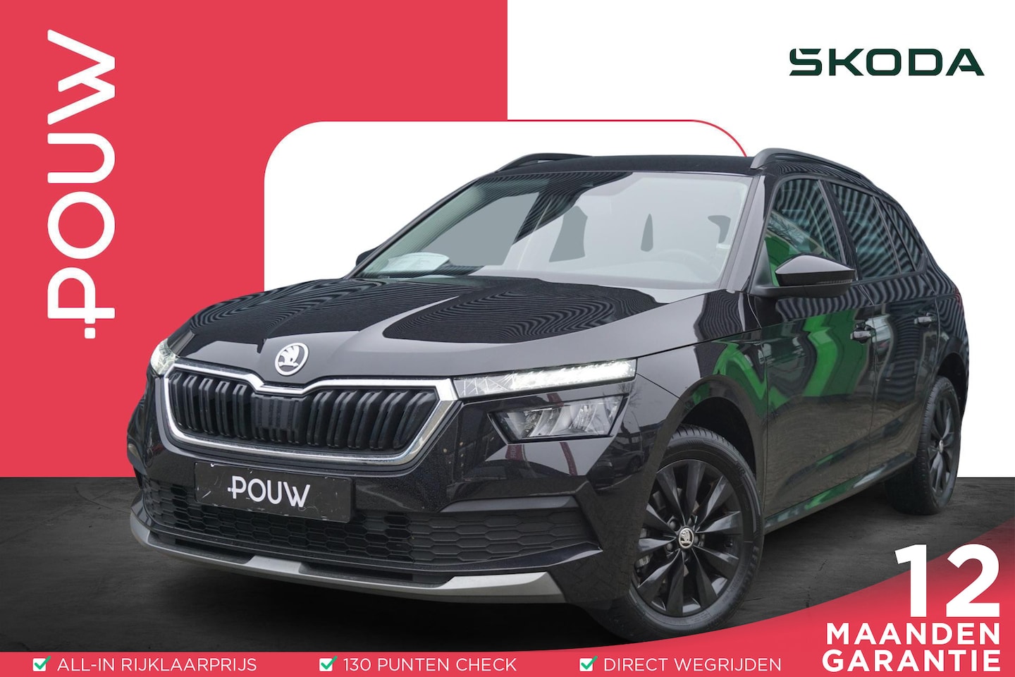 Skoda Kamiq - 1.0 TSI 110pk Ambition | Cruise Control | Smartlink | Black Pakket - AutoWereld.nl