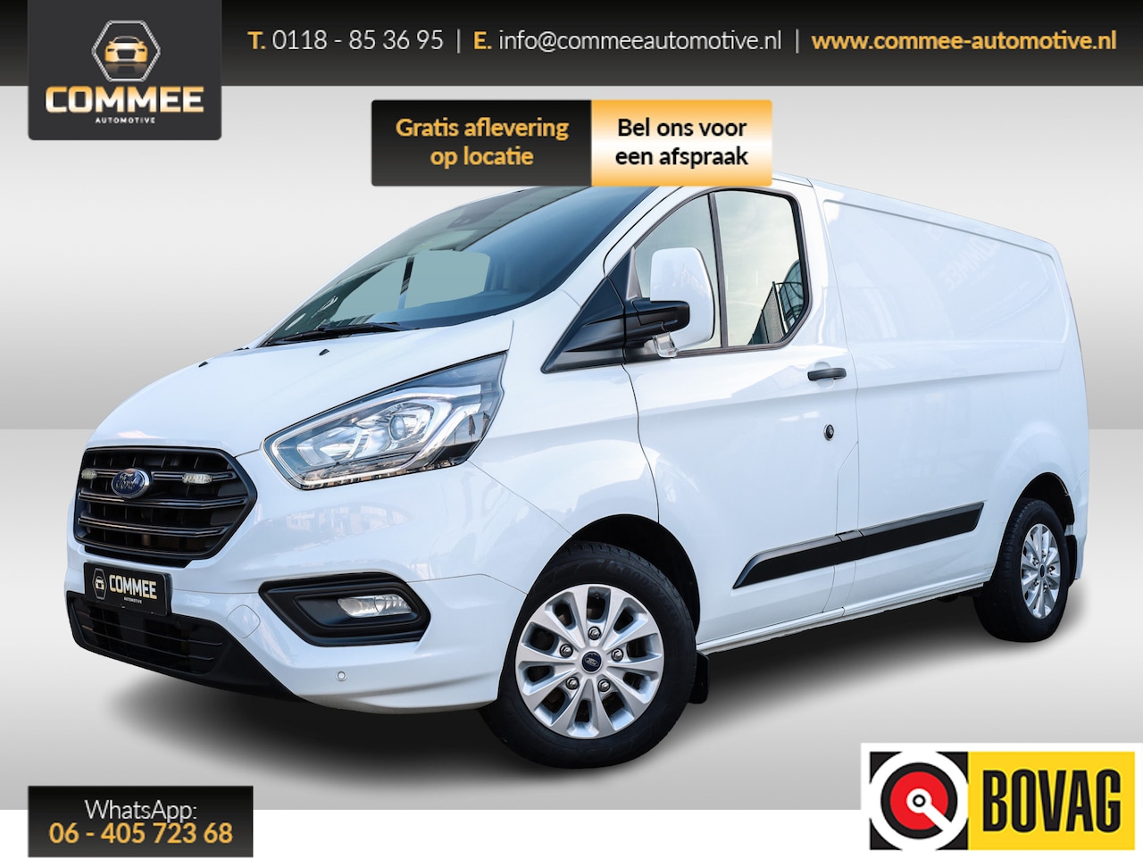 Ford Transit Custom - 280 2.0 TDCI L1H1 Trend Automaat ✅Sortimo✅Standkach.✅LM✅Trekhaak - AutoWereld.nl