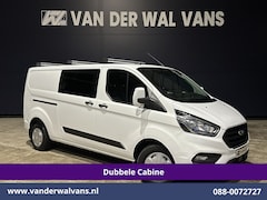 Ford Transit Custom - 2.0 TDCI 170pk L2H1 Dubbele Cabine Euro6 Airco | 6-Zits | Camera | Navigatie | LED | Apple