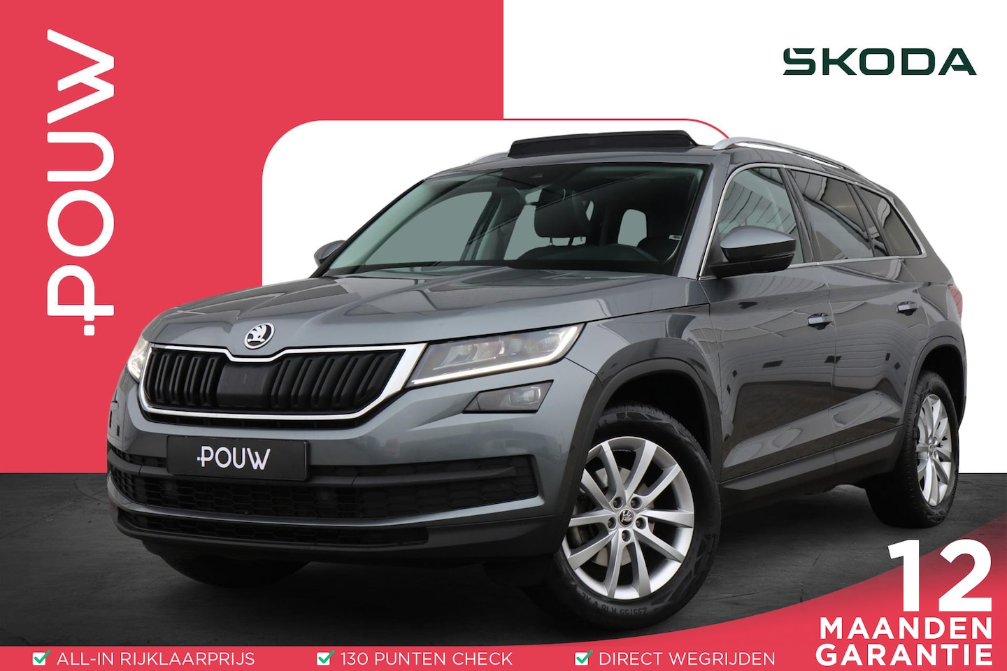 Skoda Kodiaq - 1.5 TSI 150pk DSG Limited Business Edition | Panoramadak | Navigatie | Stoelverwarming | A - AutoWereld.nl