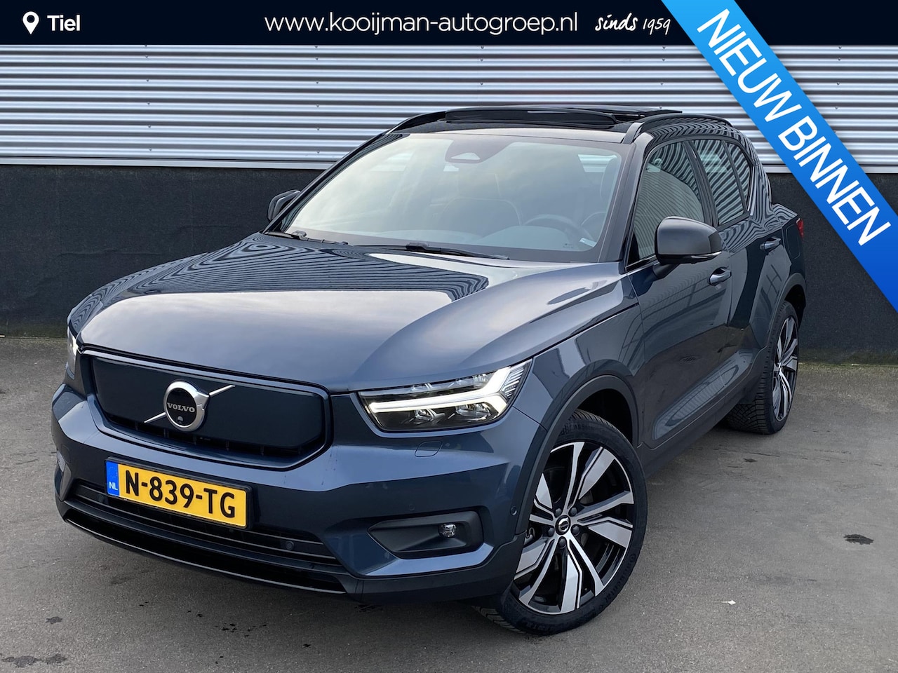 Volvo XC40 - Recharge Pro NL Auto vol luxe! Schuif/kanteldak, 360 camera, stoel- & stuurverwarming, nav - AutoWereld.nl