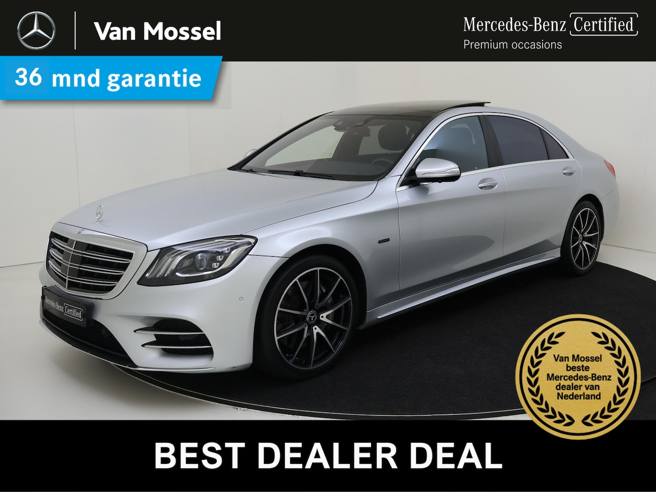 Mercedes-Benz S-klasse - 560 e Lang Premium Plus /AMG /Panoramadak /Burmester /Rijassistentiepakket /HUD /360 Camer - AutoWereld.nl