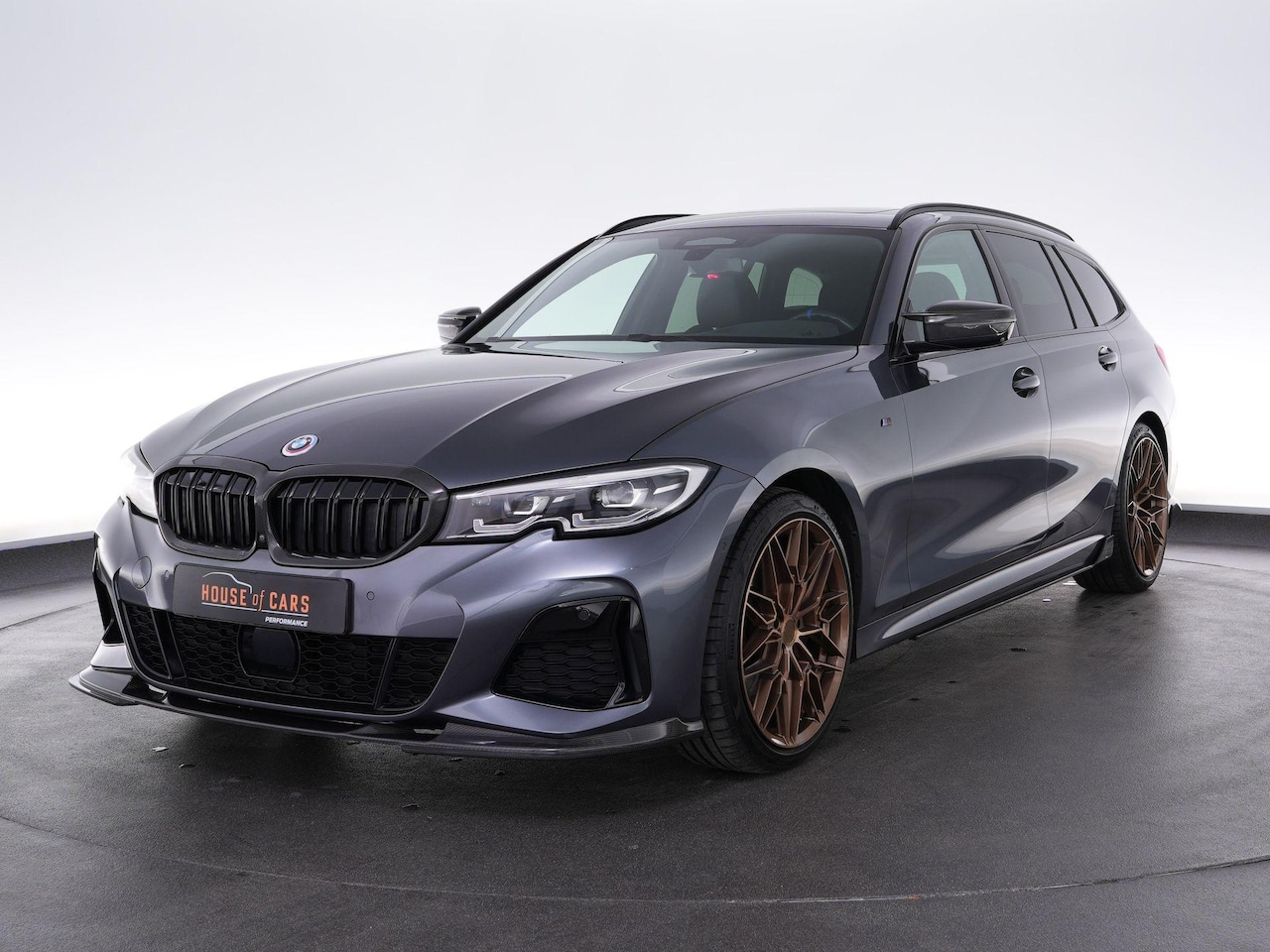 BMW 3-serie Touring - M340i xDrive High Executive |M-sport|dealer onderhouden|Concaver 19"|carbon splitterset|pa - AutoWereld.nl