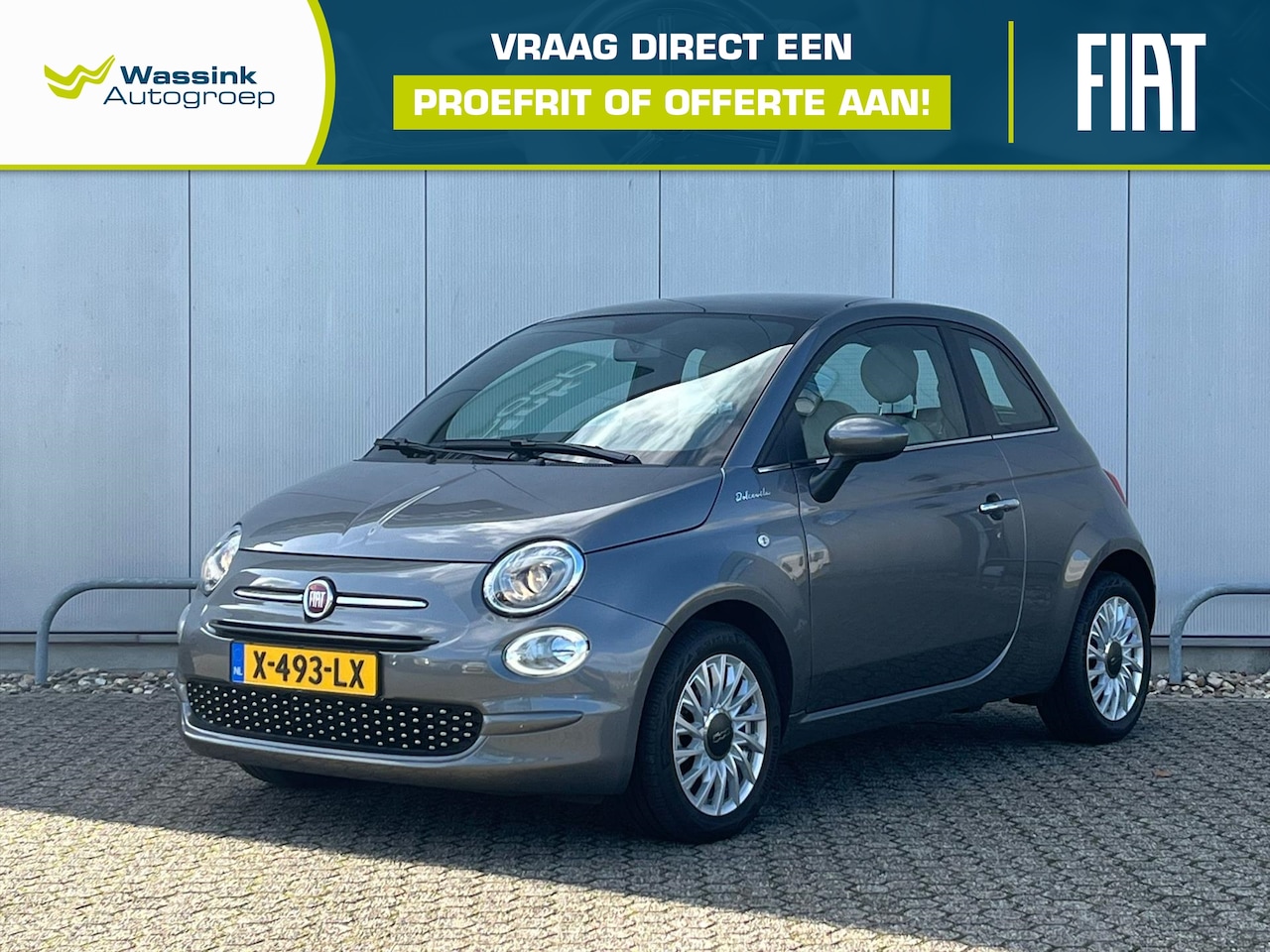 Fiat 500 - 70pk Hybrid Dolcevita | Cruise Control | U Connect I Panorama Dak | Airconditioning - AutoWereld.nl