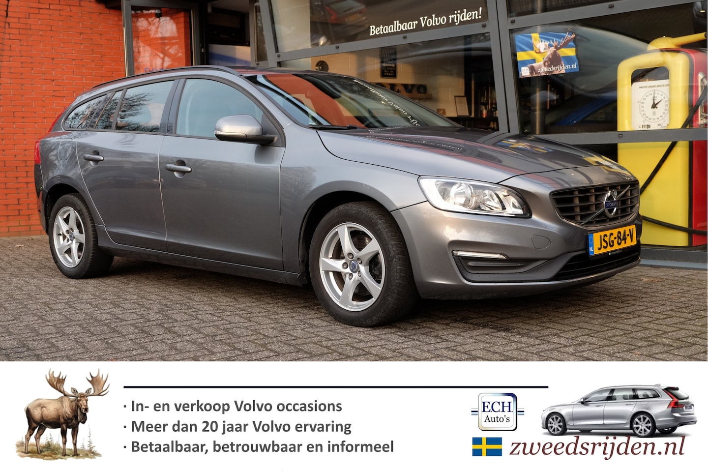 Volvo V60 - 2.0 D2 120 pk, Leer, Navi, Stoelverwarming, Trekhaak - AutoWereld.nl