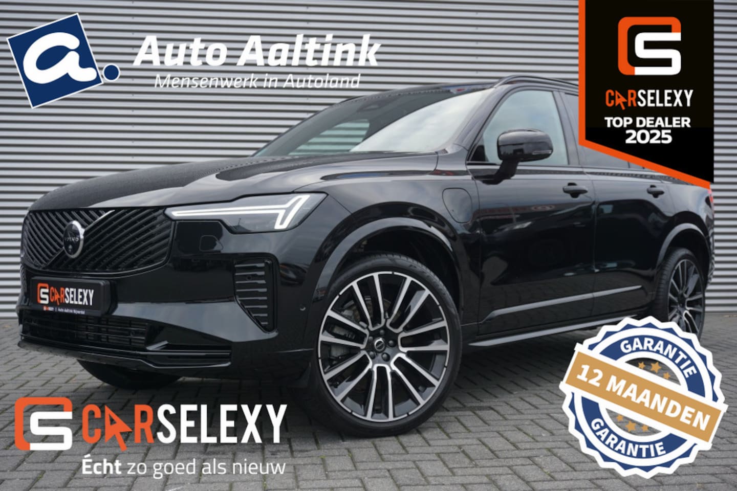 Volvo XC90 - 455PK T8 PHEV Ultra Dark FACELIFT | LEDER | TREKHAAK EL. WEGKL. - AutoWereld.nl