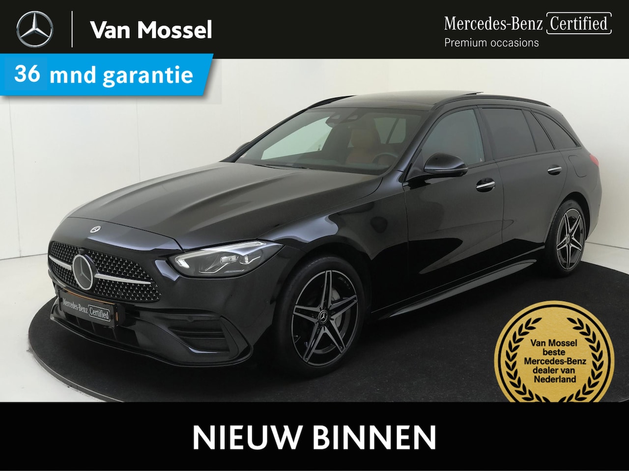 Mercedes-Benz C-klasse Estate - 300 e AMG Line / Carplay/ Distronic/ Head-Up Display/ 360 Camera/ Nightpakket/ Panoramadak - AutoWereld.nl