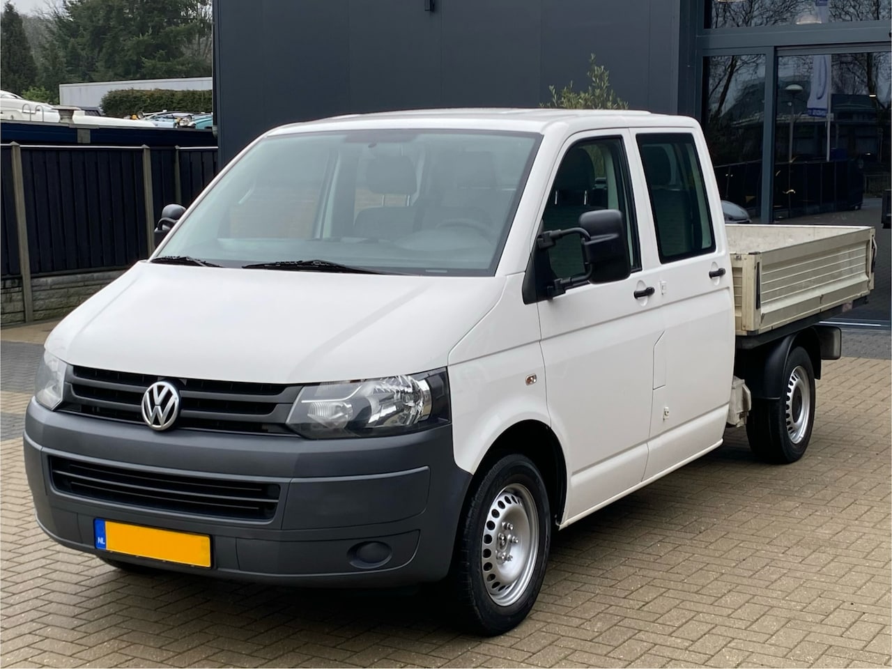 Volkswagen Transporter - 2.0 TDI L2H1 DUBBELE CABINE OPEN LAADBAK NIEUWSTAAT - AutoWereld.nl