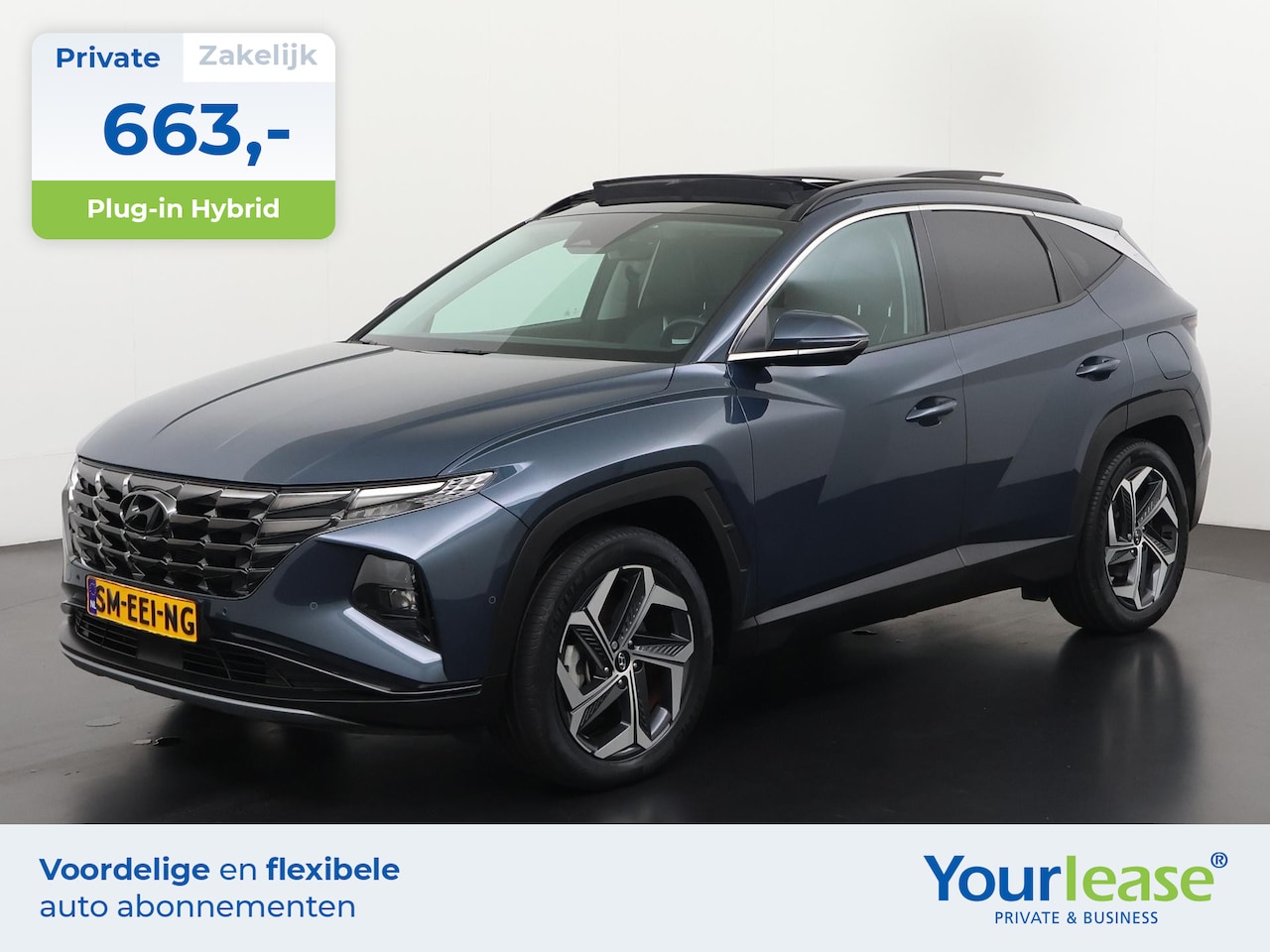 Hyundai Tucson - 1.6 T-GDI PHEV Premium Sky 4WD | All-in 663,- Private Lease | Direct uit voorraad - AutoWereld.nl