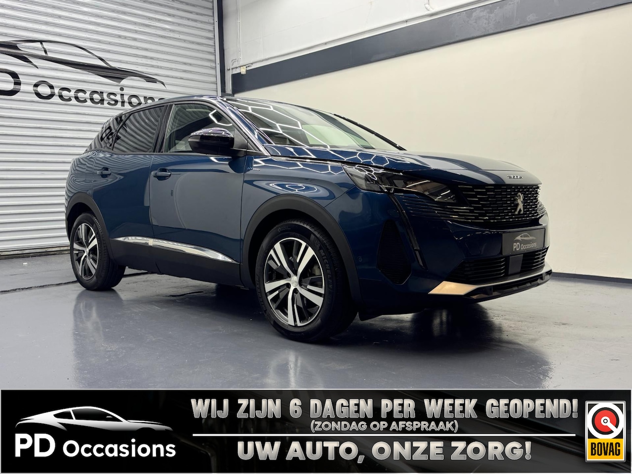 Peugeot 3008 - 1.6 HYbrid 225PK Allure Pack Business - Trekhaak - Dodehoek - Stoelverw. - AutoWereld.nl