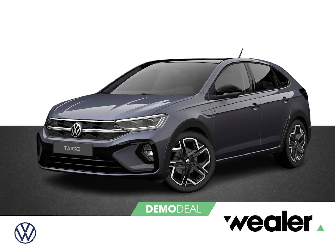 Volkswagen Taigo - R-Line-Edition 1.0 85 kW / 116 pk TSI CUV 7 versn. | Panoramadak | Black Style | - AutoWereld.nl