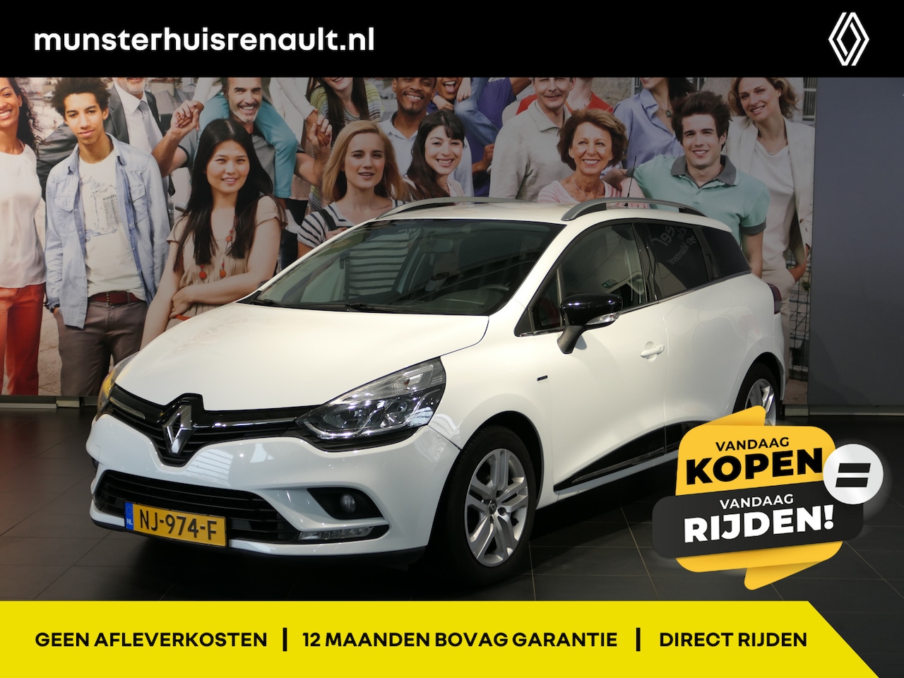 Renault Clio Estate - 0.9 TCe Limited - Dealer onderhouden! - Navi - Sensor achter - Spraakbediening - Cruise - AutoWereld.nl