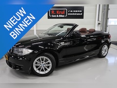 BMW 1-serie Cabrio - 118i Airco-ecc Bruin Leer Stoelverwarming voor handel of export Sportvelgen Boekjes aanwez