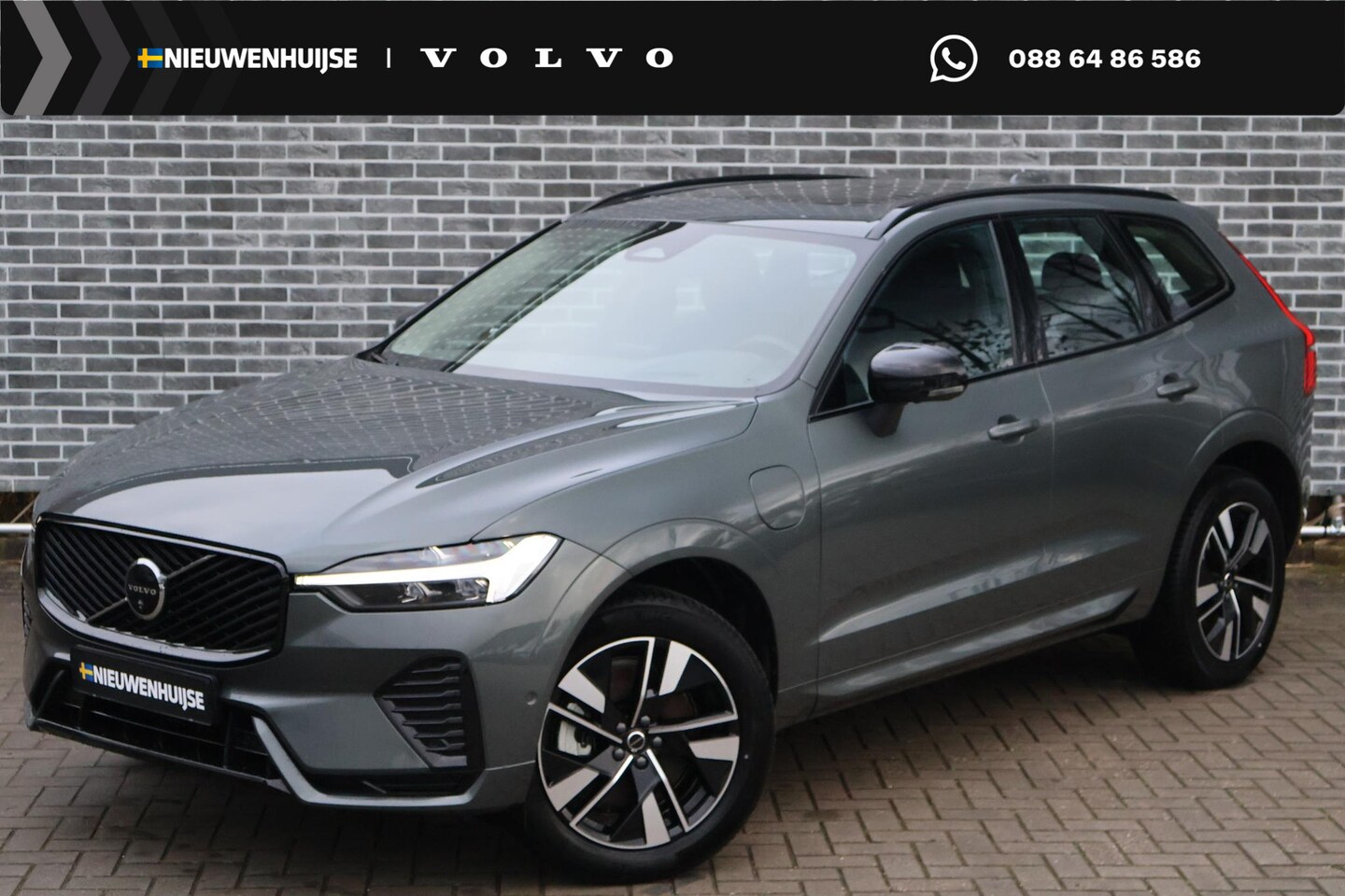 Volvo XC60 - 2.0 T6 Plug-in hybrid AWD Plus Dark | Adaptive Cruise Control | Dode hoek detectie | Head- - AutoWereld.nl
