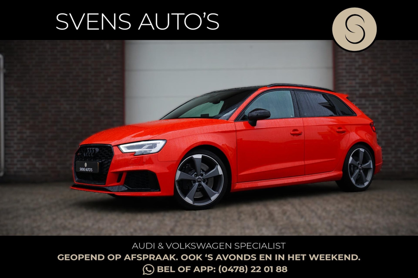 Audi RS3 - 2.5 TFSI Sportback Quattro Pano|Virtual|B&O|RS-Stoelen|DCC|Matrix - AutoWereld.nl