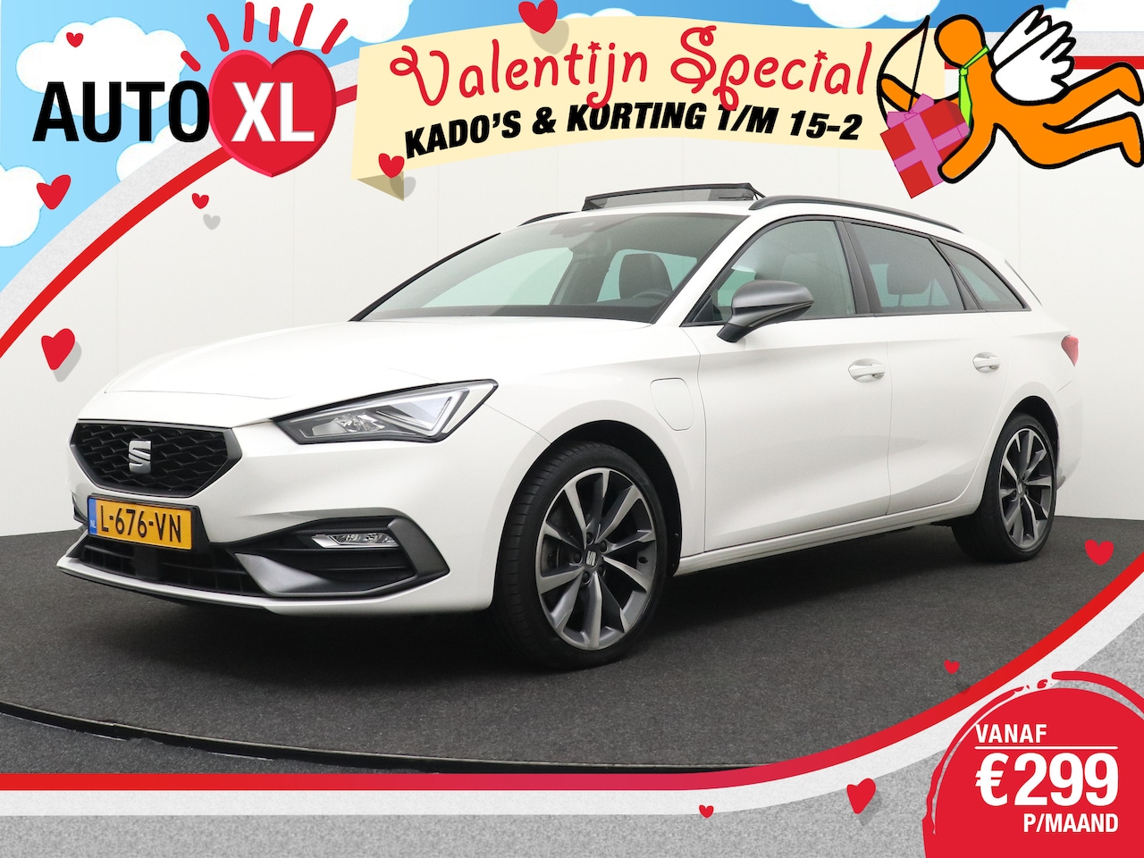 SEAT Leon Sportstourer - 1.4T PHEV 260 PK FR-Sport Pano-Dak Adapt.Cruise 18'LMV - AutoWereld.nl