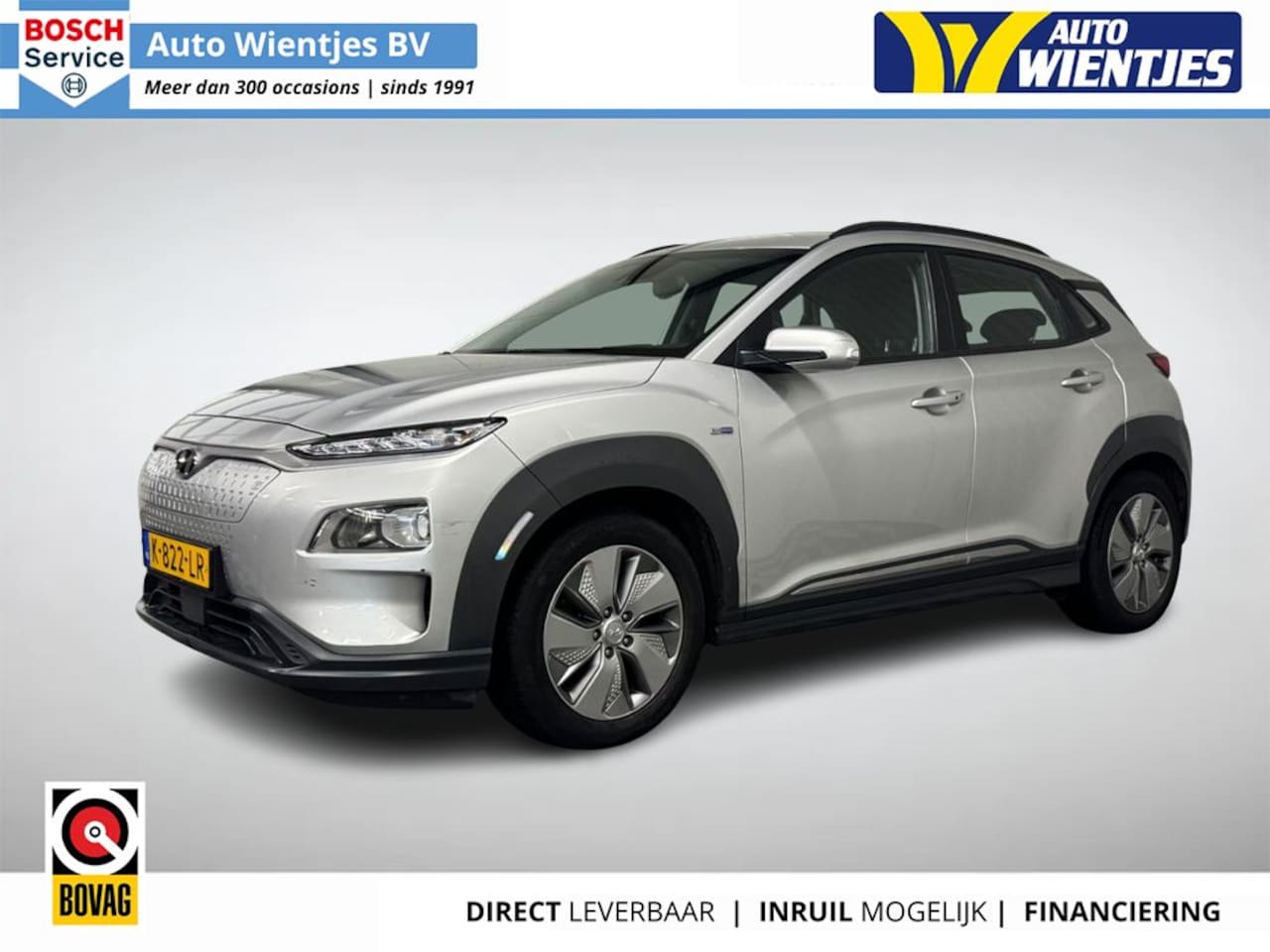 Hyundai Kona Electric - EV Comfort 64 kWh 3-Fase | SoH 100% | Navi | Camera | Trekhaak - AutoWereld.nl