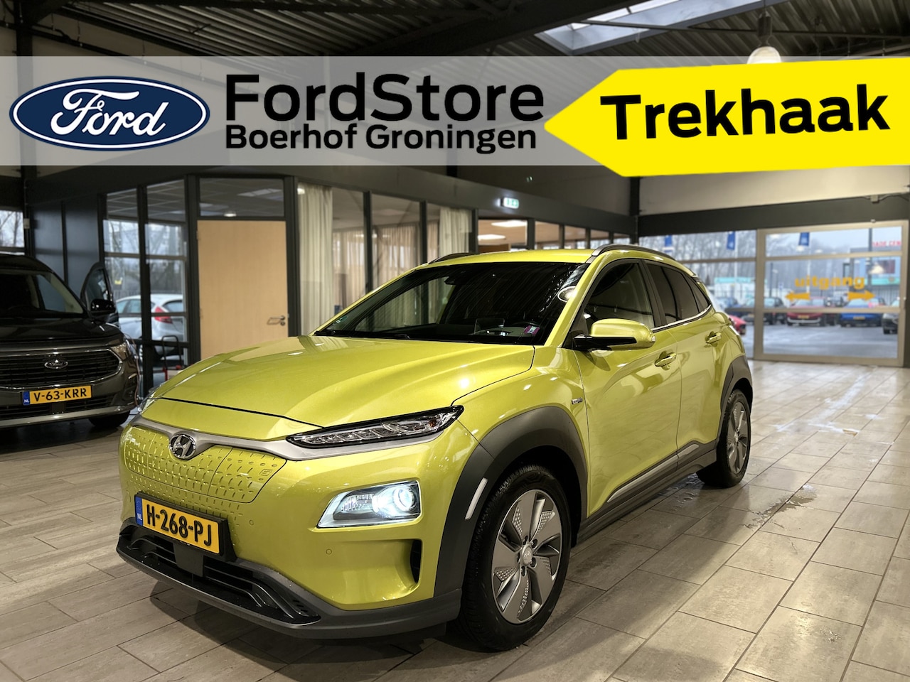 Hyundai Kona Electric - EV Premium 64 kWh | Trekhaak | Voorstoelen vewarmd&verkoeld | Warmtepomp | Adapt. Cruise | - AutoWereld.nl