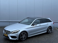 Mercedes-Benz C-klasse Estate - 200 Prestige AMG Night Aut. Panodak Elek. Trekhaak + Klep Leer Sfeer Luchtvering LED 18 In