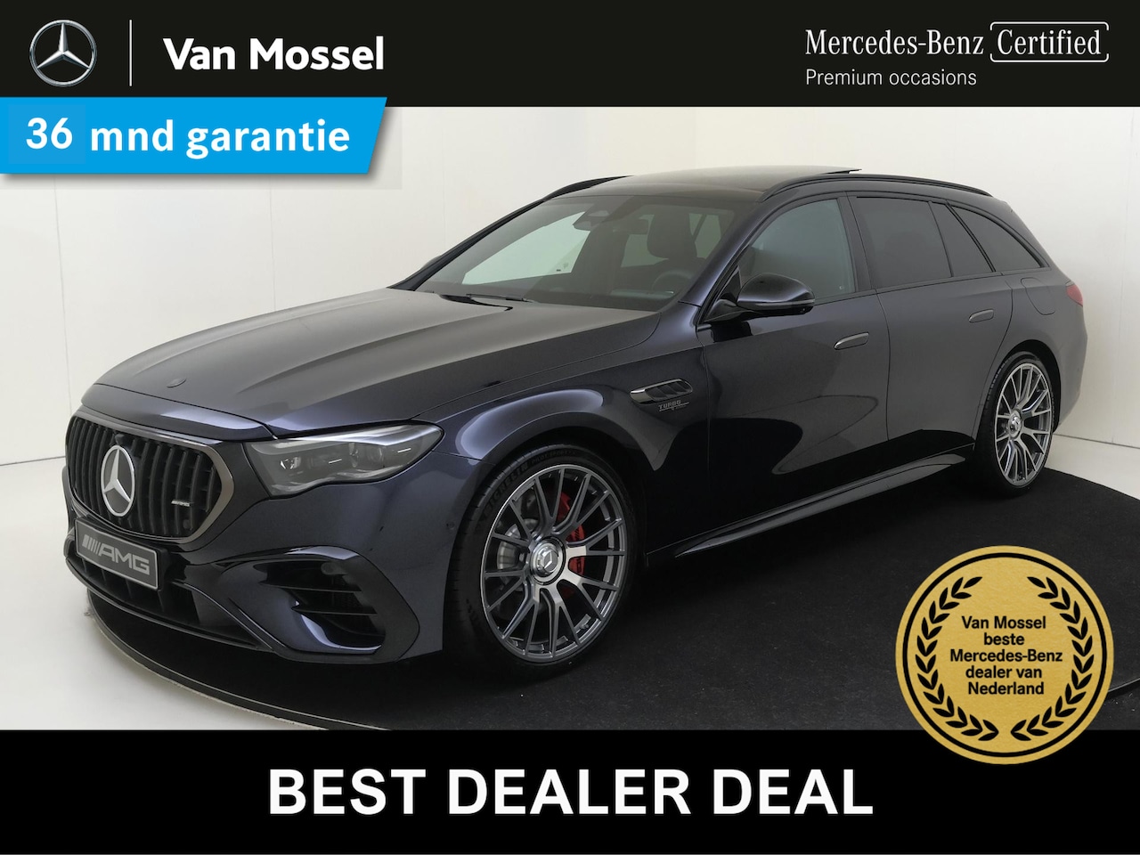 Mercedes-Benz E-klasse Estate - AMG 53 4MATIC+ / Panoramadak/ DYNAMIC PLUS/ SUPERSCREEN/ Achterasbesturing/ 21 inch/ Night - AutoWereld.nl