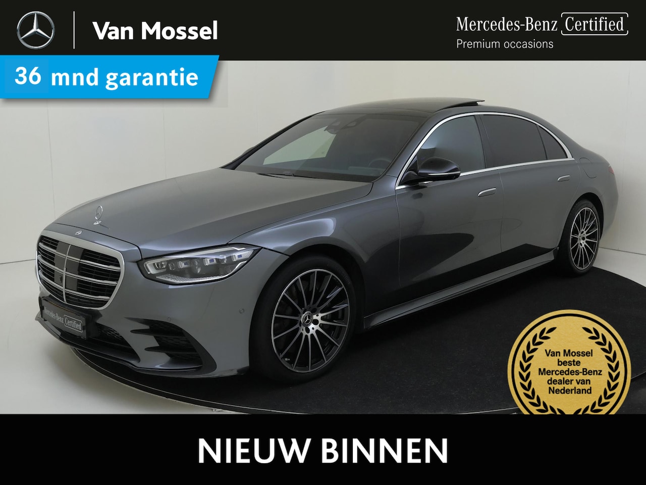 Mercedes-Benz S-klasse - 580 e Lang / Stoelverwarming / 360Graden-Camera / Panorama-schuifdak / Memory-Stoelen / St - AutoWereld.nl