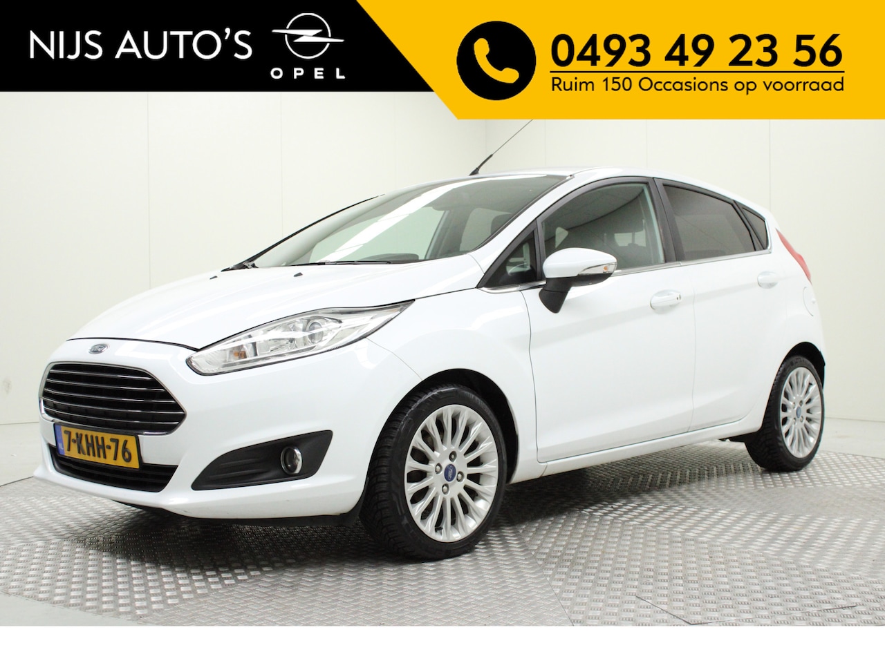 Ford Fiesta - 1.6 TDCi Lease Titanium | euro 5 | climate | pdc achter | navi | cruise | bluetooth | elek - AutoWereld.nl