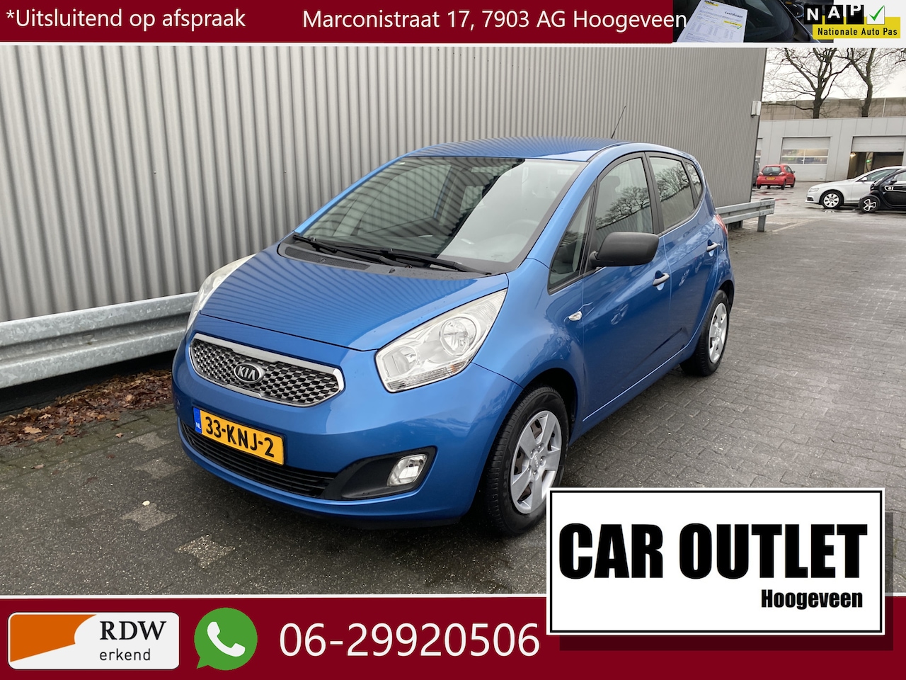 Kia Venga - 1.4 CVVT X-tra 59Dkm.NAP, 5-Drs, A/C, Trekh, z.g.a.n. APK – Inruil Mogelijk – - AutoWereld.nl