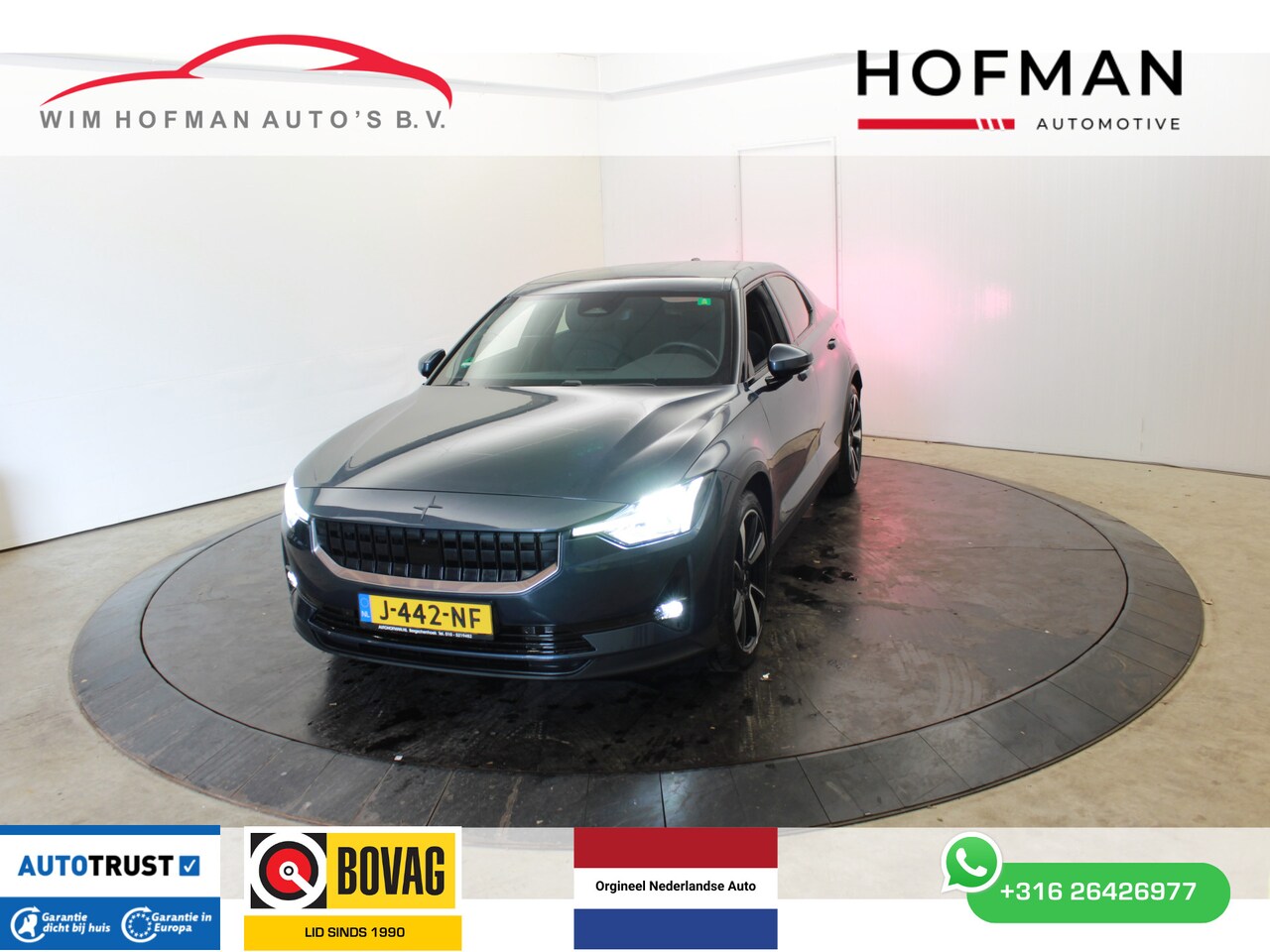 Polestar 2 - Long Range Dual Motor Launch 360ºCam 78kWh SOH 92% ELTrekh+aKlep 409PK Pano Harman Cardon - AutoWereld.nl