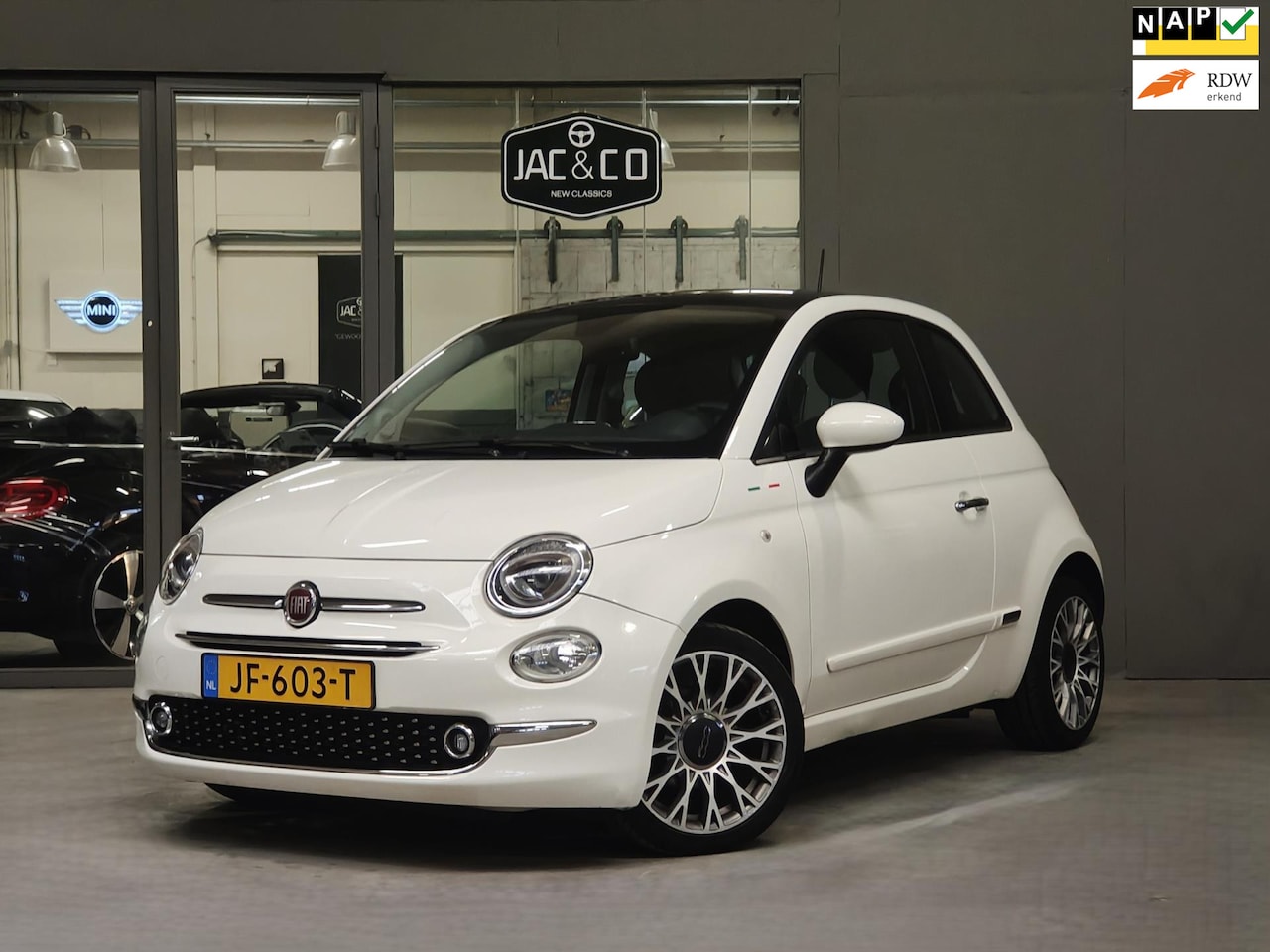 Fiat 500 - Lounge Automaat Spotify Navi Panoramadak - AutoWereld.nl